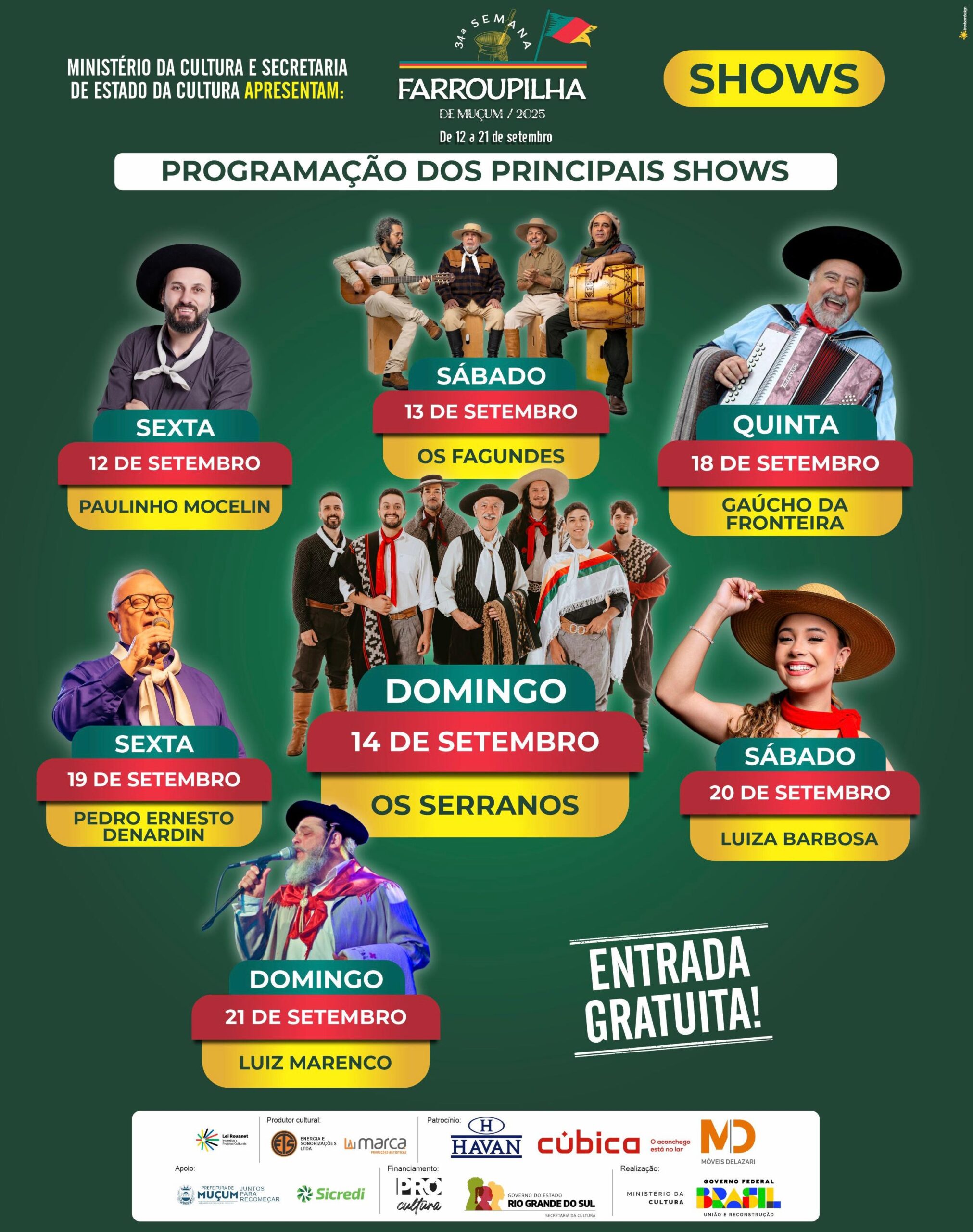 Vale do Taquari celebra o Mês Farroupilha com uma rica programação cultural e gastronômica em setembro